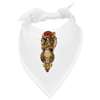 Horus und das allsehende Auge - Bandana - Weiß - Vorne