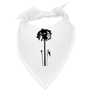 Pusteblume Löwenzahn Geschenkidee - Bandana - Weiß - Vorne