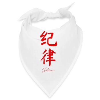 Chinesisch - Bandana - Weiß - Vorne
