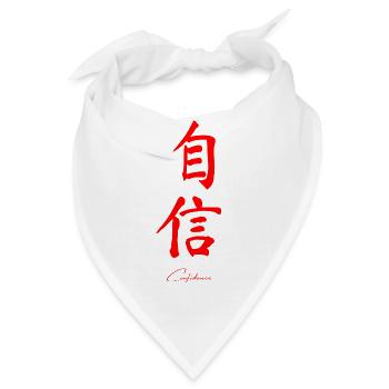 Chinesisch - Bandana - Weiß - Vorne