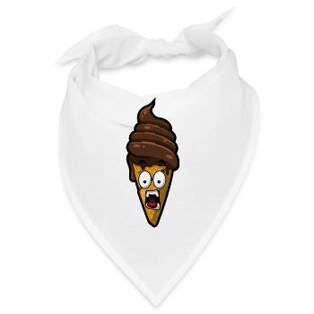 Screaming Ice Cream - Bandana - Weiß - Vorne