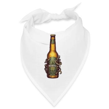 Medusa / griechische Mythologie / Bier / Flasche - Bandana - Weiß - Vorne