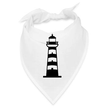 Leuchtturm - Bandana - Weiß - Vorne