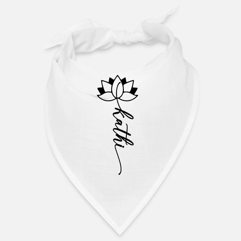 Kathi Name Blumenschrift Bandana