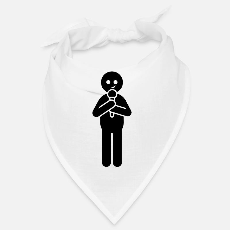 Sänger mit Mikrofon Entertainer Bandana