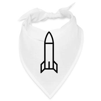 Rakete - Bandana - Weiß - Vorne