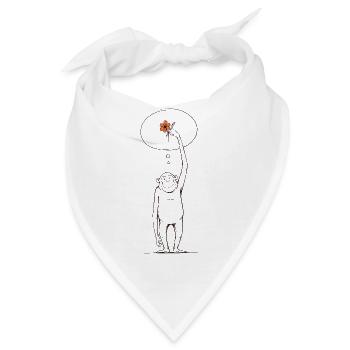 Affe Primat Dschungelbewohner Niedlich Urwald  - Bandana - Weiß - Vorne