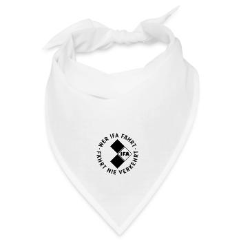 Wer IFA fährt, fährt nie verkehrt - Bandana - Weiß - Vorne