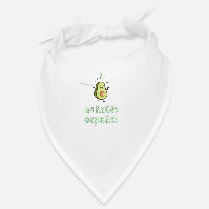 No Hablo Espanol Avocado Spanisch Idee 005-104 Bandana