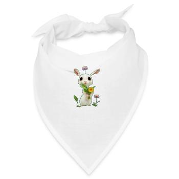 Kleiner Hase 2 - Bandana - Weiß - Vorne