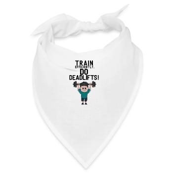 Kreuzheben, Powerlifter, Trainingsmotivation im - Bandana - Weiß - Vorne