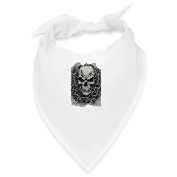 Sinister Roots Unleashed Skull Undead Heavy Metal - Bandana - Weiß - Vorne