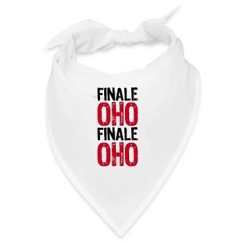 FINALE OHO - Fußball Sport Meisterschaft Gewinner - Bandana - Weiß - Vorne
