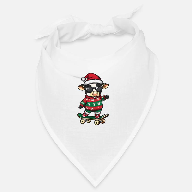 Vache Noël Drôle Bandana