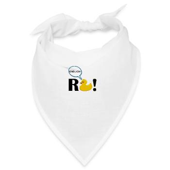 Endlich Rente - Bandana - Weiß - Vorne