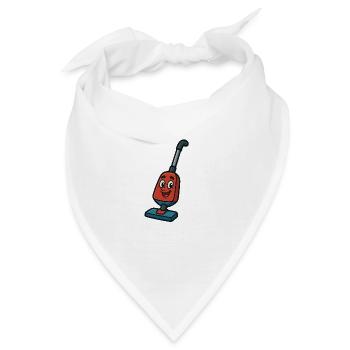 Ein glücklicher Staubsauger - Bandana - Weiß - Vorne