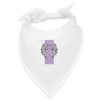 Angel Wings 444 Ästhetisches Design - Bandana - Weiß - Vorne