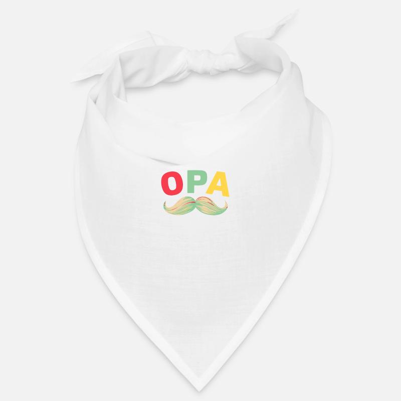 Opa Mustache Bester Opa Geburtstag Du wirst Opa Bandana