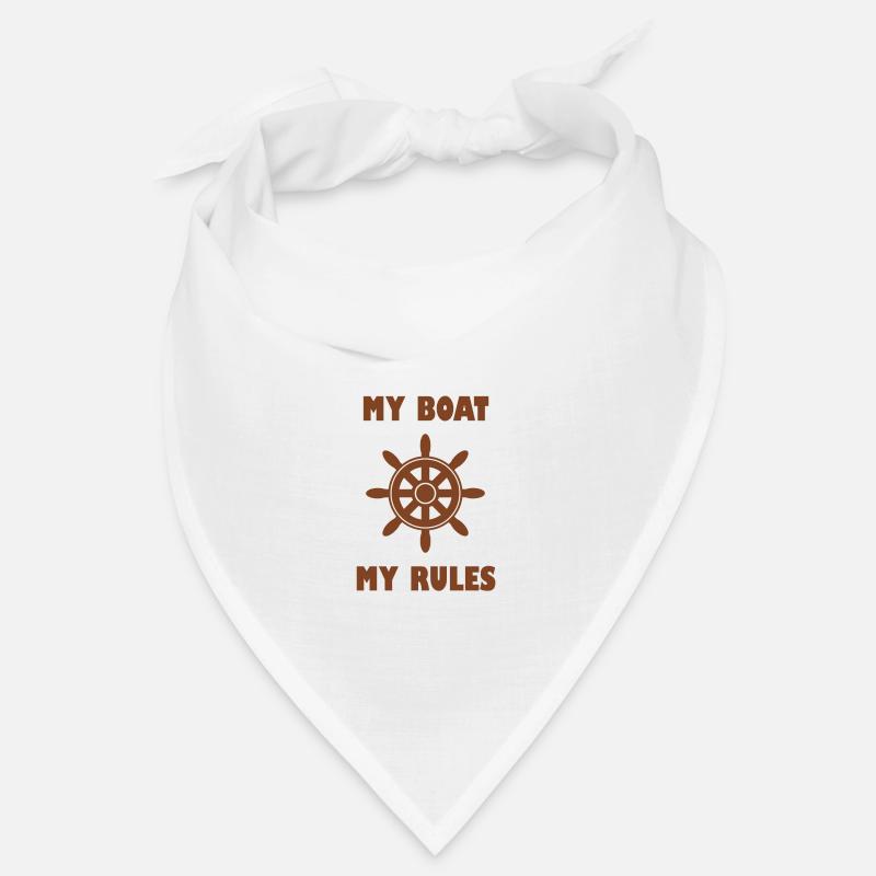 Mon bateau Mes règles Boot Sayings Bandana