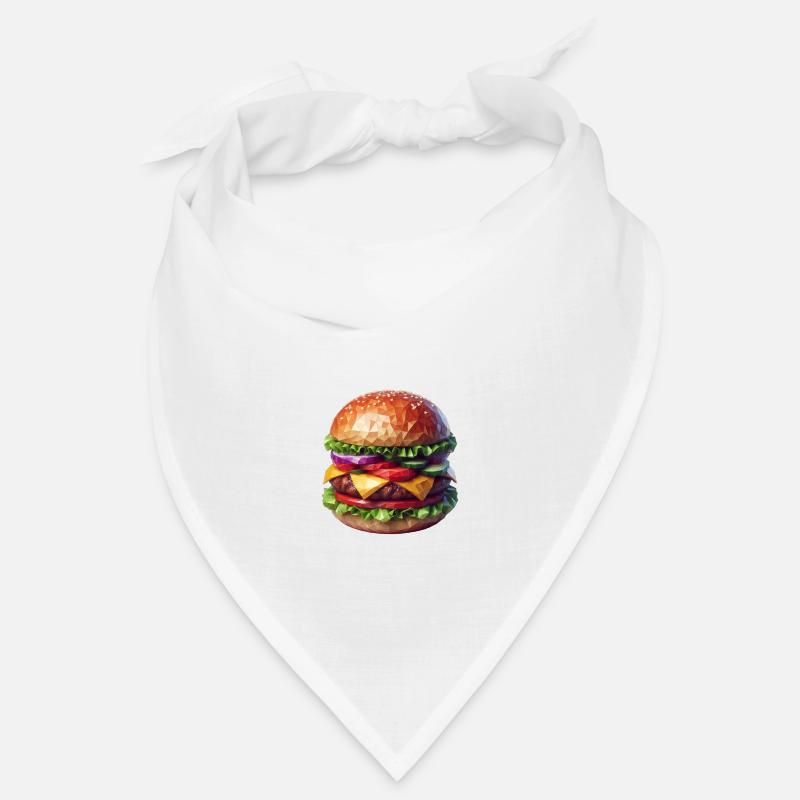 Burger Polygon Bandana
