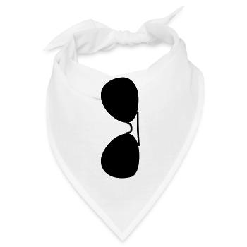 Sonnenbrille - Bandana - Weiß - Vorne