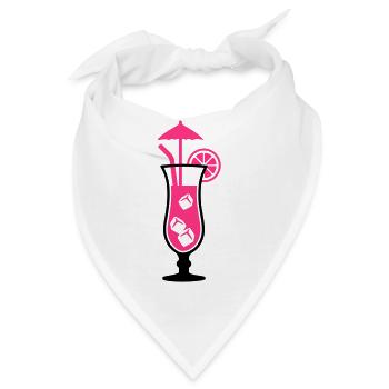 Cocktail - Bandana - Weiß - Vorne