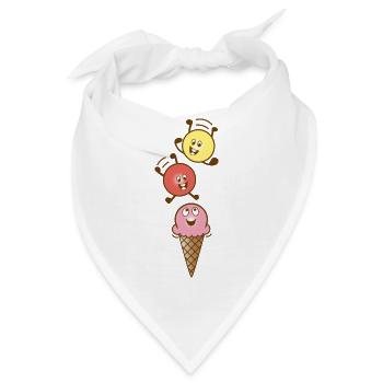 Eis - Bandana - Weiß - Vorne