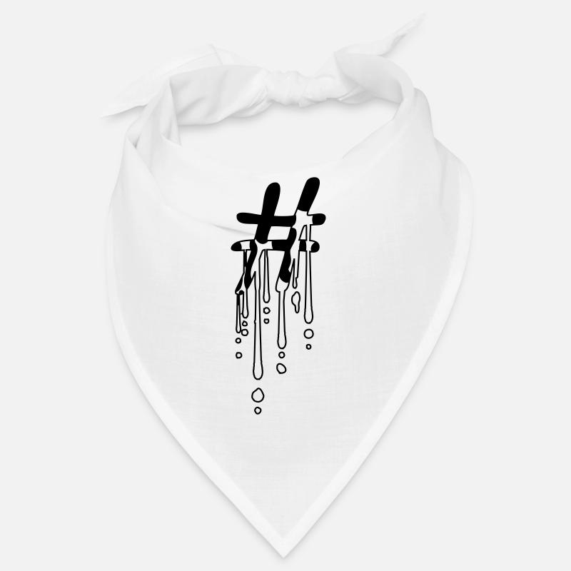 Sticky drop hashtag Bandana