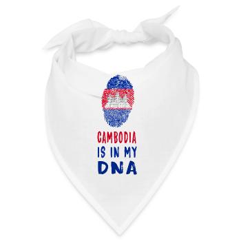 Kambodscha ist in meiner DNA Design / Geschenkidee - Bandana - Weiß - Vorne