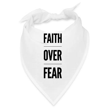 Faith Over Fear - Bandana - Weiß - Vorne
