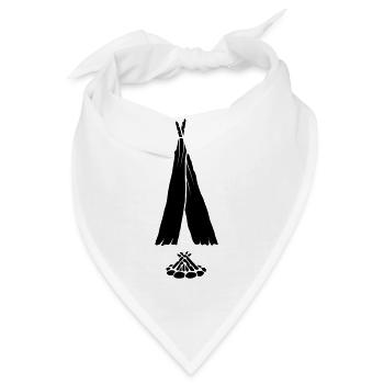 Ausflug Reise Outdoor Camping - Bandana - Weiß - Vorne