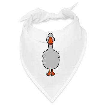 Süße Gans von vorne - Bandana - Weiß - Vorne