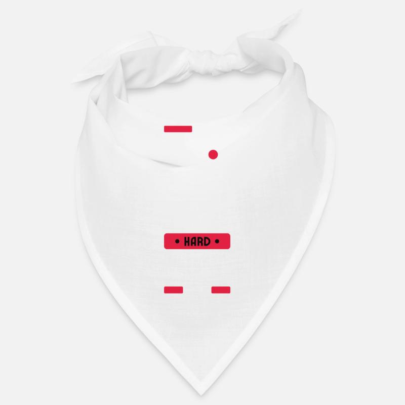Work hard - Bandana - white