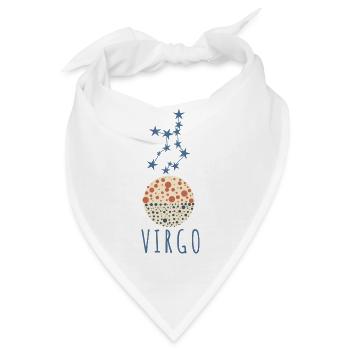 Das Sternbild Jungfrau - Bandana - Weiß - Vorne