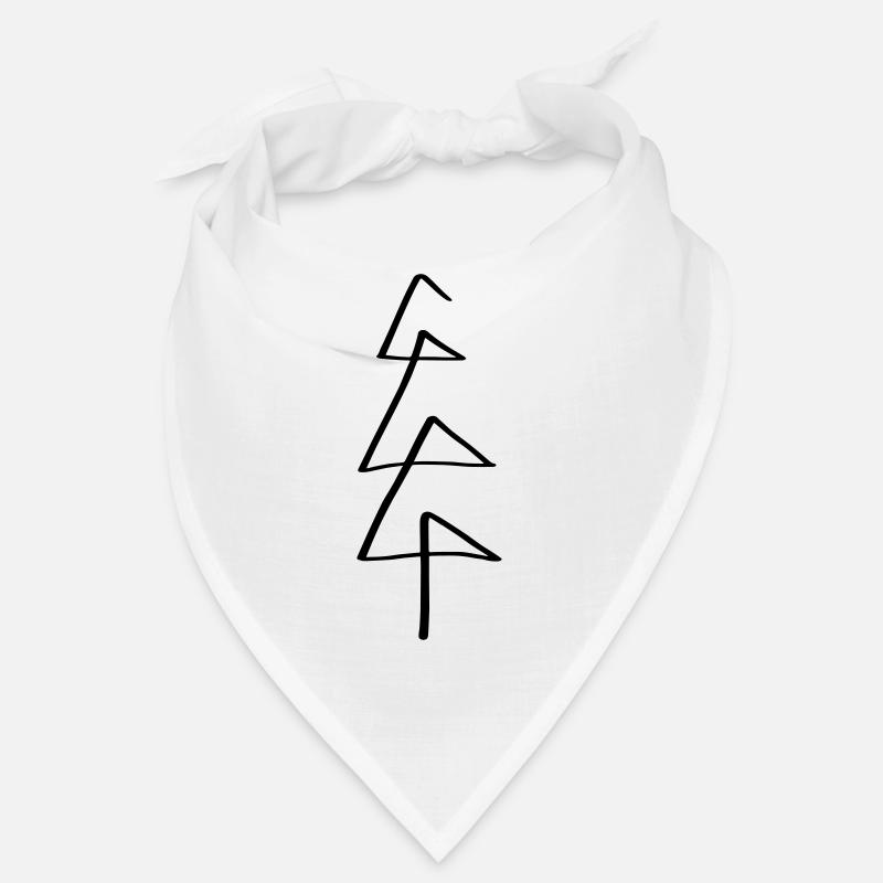 Baum Line Art - Minimalistisch Bandana