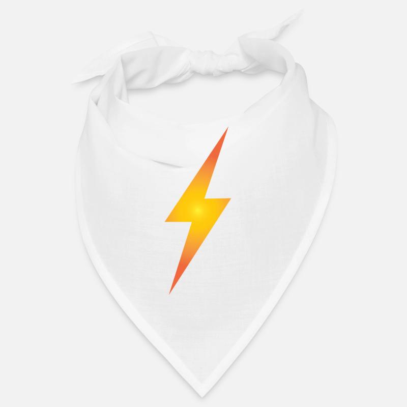 Gelber Blitz mit Farbverlauf Bandana