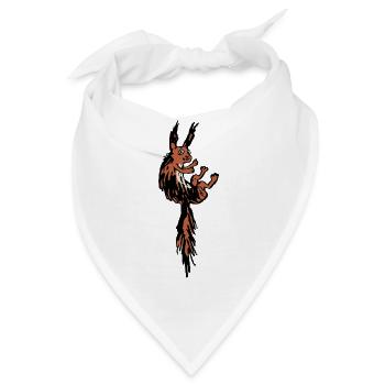 Eichhörnchen - Bandana - Weiß - Vorne