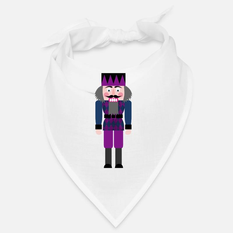 Nutcracker Diamond Rhombs Pattern Christmas Xmas Bandana