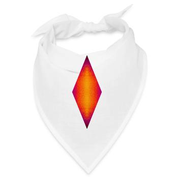 Neon Diamond, Heat Core, Prism Flame, Inner Fire - Bandana - Weiß - Vorne