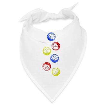 Volleyball Bunt - Bandana - Weiß - Vorne