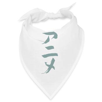 Anime (Trickfilm) - Auf Japanisch / TUSCHE - Bandana - Weiß - Vorne