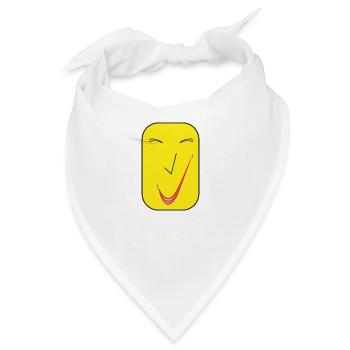 Feines Lächeln SQ. - Bandana - Weiß - Vorne