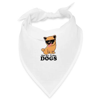Hundetraining Süße Sonnenbrille für Welpen - Bandana - Weiß - Vorne