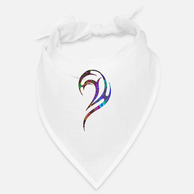 Gothic tattoo blue brown marbled Bandana