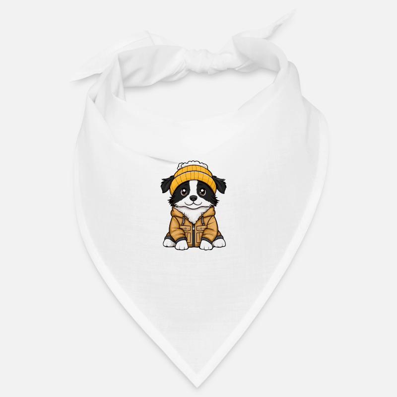 Border Collie Chien Élégant Bandana