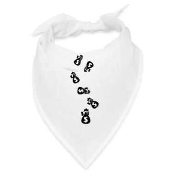 Geld Money silhouette - Bandana - Weiß - Vorne