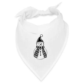 Schneemann - Bandana - Weiß - Vorne