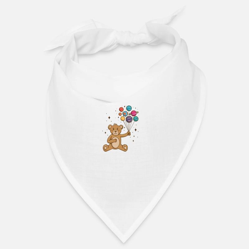 Teddy Bear Planet Balloons Astronaut Bandana