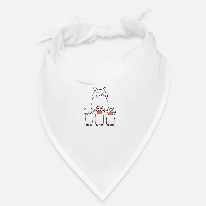 Tangled Cat Stone Paper Scissors Bandana