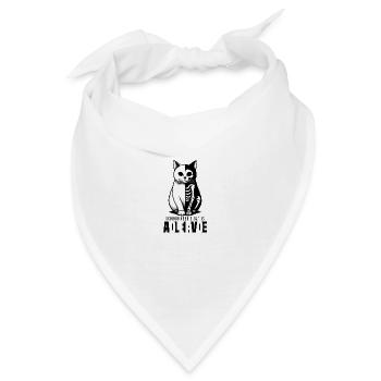 Schrödinger's Cat is Dead and Alive - Bandana - Weiß - Vorne